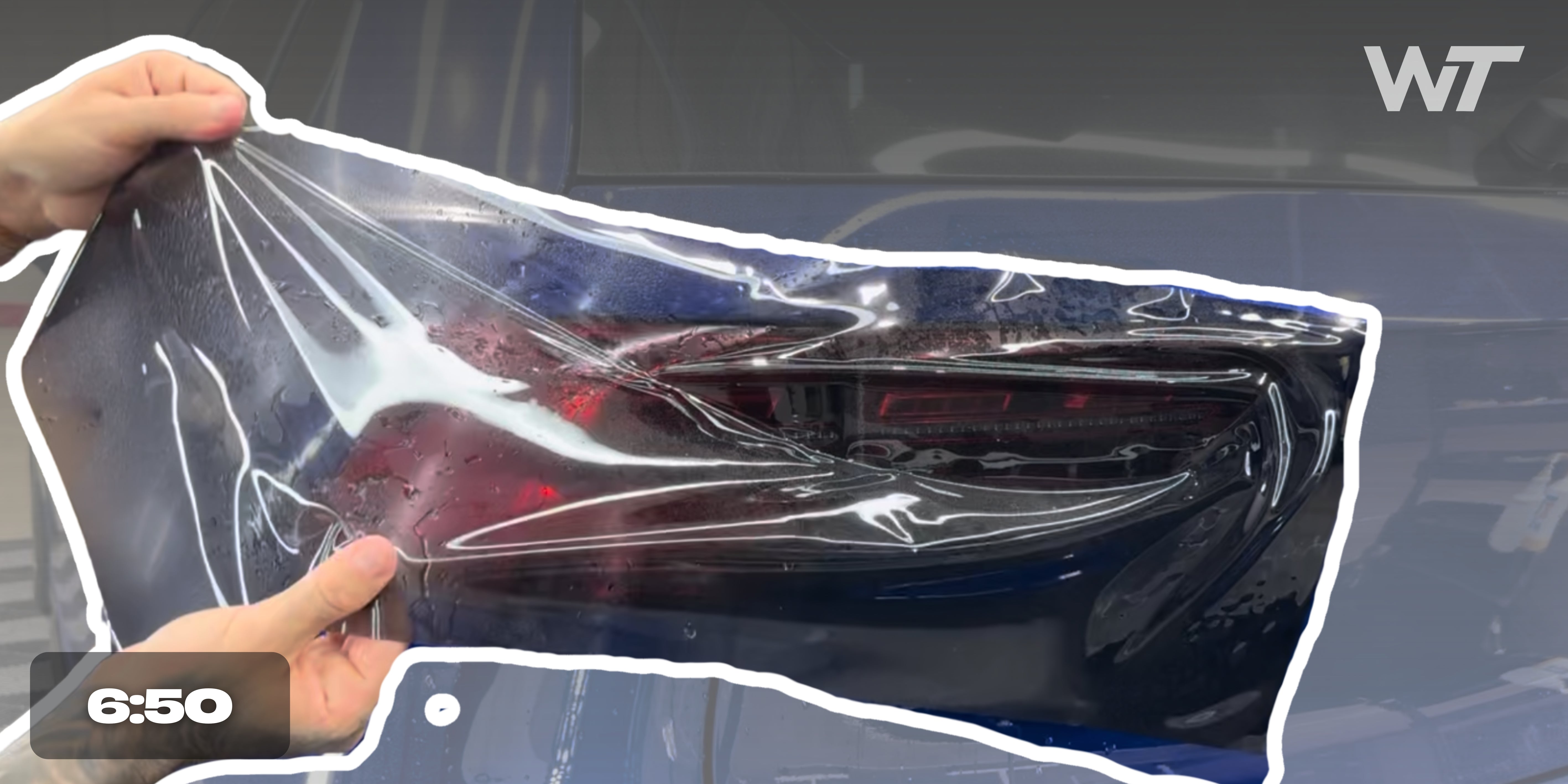 PPF Tinting Taillights With Sharp Angles