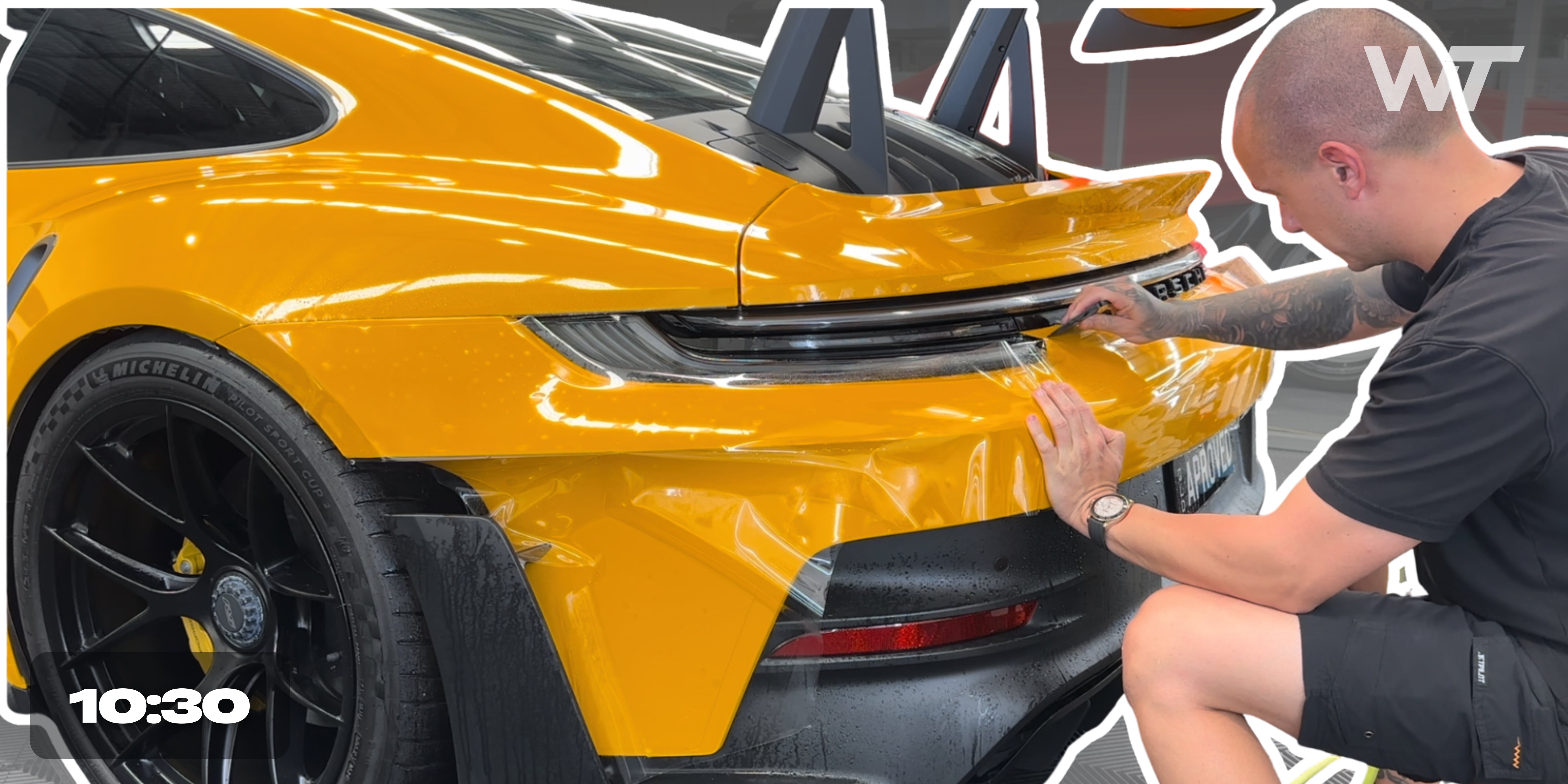 Porsche GT3RS - Rear Bar Wrap in PPF